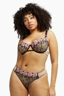 Playful Promises Katy Rose Embroidered Bra