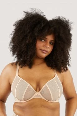 Playful Promises New In Nola Toffee Diamante Studded Bra