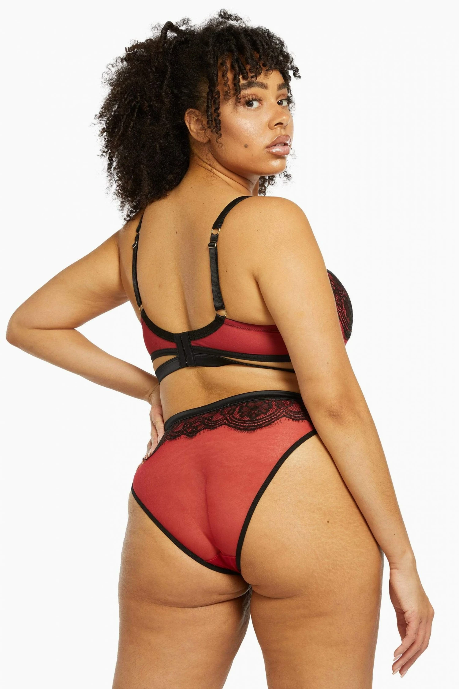 Budget 😍 Playful Promises Tasmin Ruby Lace Brazilian Brief Knickers 🛒 14 Playful Promises Tasmin Ruby Lace Brazilian Brief Knickers