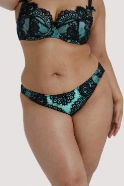 Discount 👍 Playful Promises Jaquelina Mint Contrast Brazilian Brief ❤️ 17 Playful Promises Jaquelina Mint Contrast Brazilian Brief