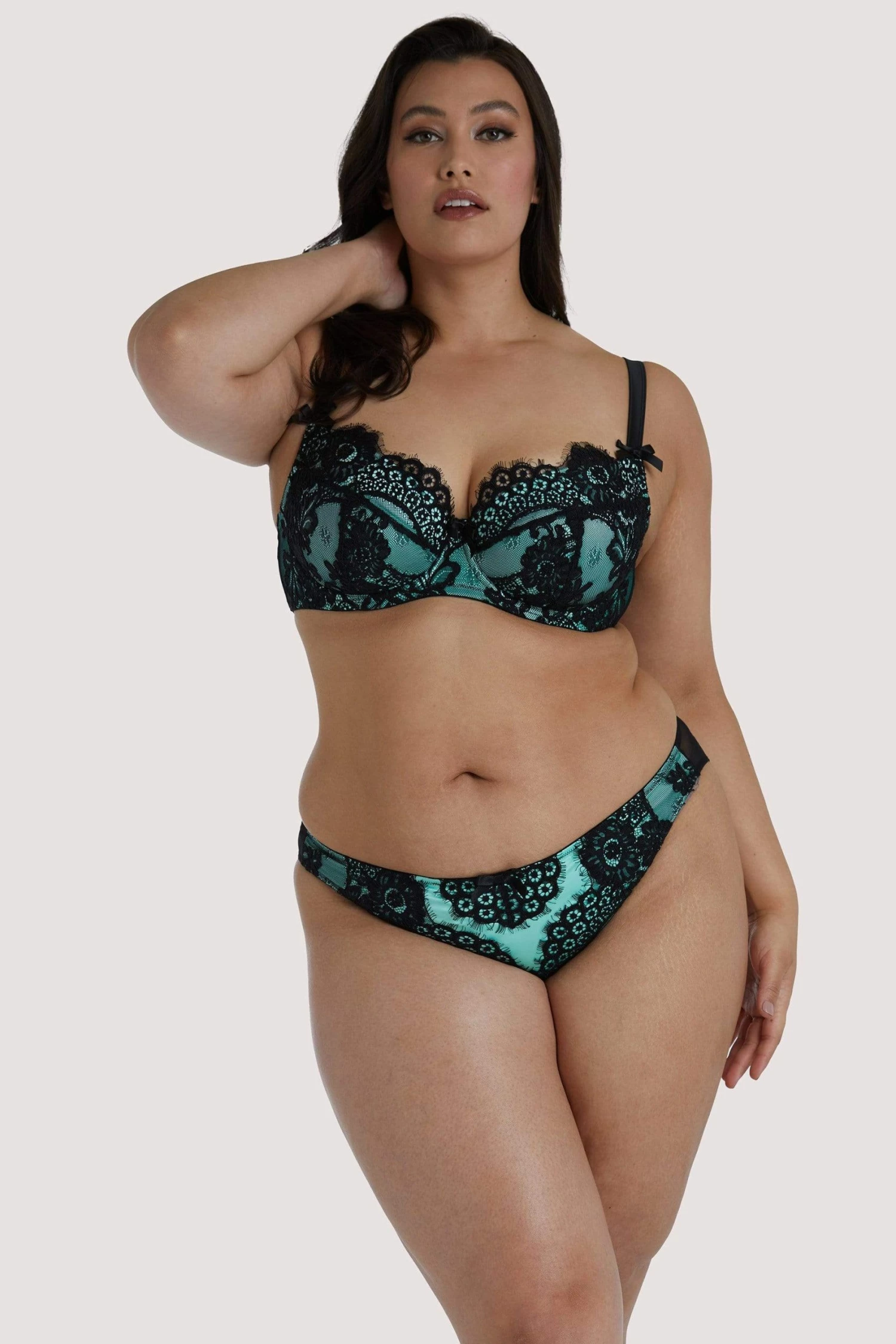 Discount 👍 Playful Promises Jaquelina Mint Contrast Brazilian Brief ❤️ 9 Playful Promises Jaquelina Mint Contrast Brazilian Brief