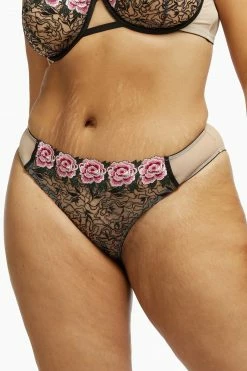 Playful Promises Katy Rose Embroidered Brazilian