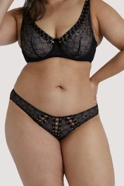 Playful Promises Knickers Florence Lattice Brazillian Brief