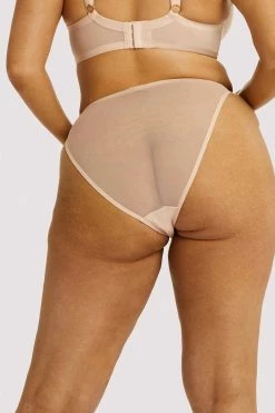 Playful Promises Virginia Peach Guipure Brief