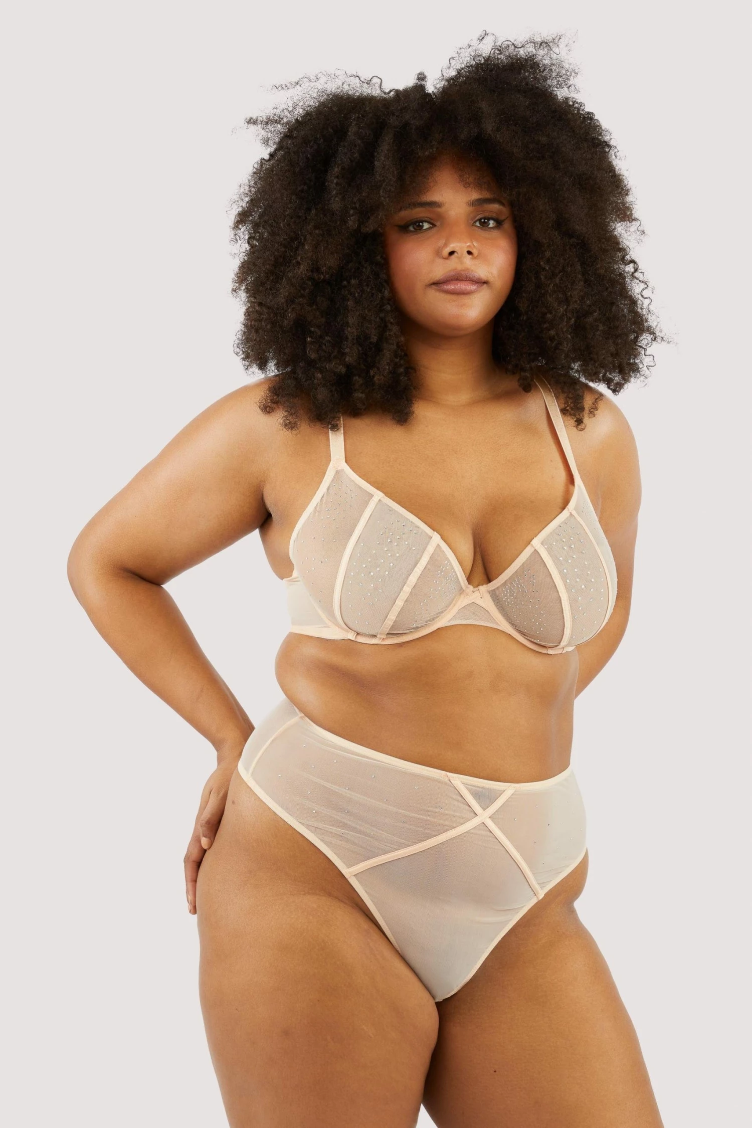 Cheapest 🔥 Playful Promises New In Nola Toffee Diamante Studded High Leg Thong 👍 8 Playful Promises New In Nola Toffee Diamante Studded High Leg Thong