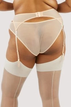 Playful Promises New In Nola Toffee Diamante Studded Suspender