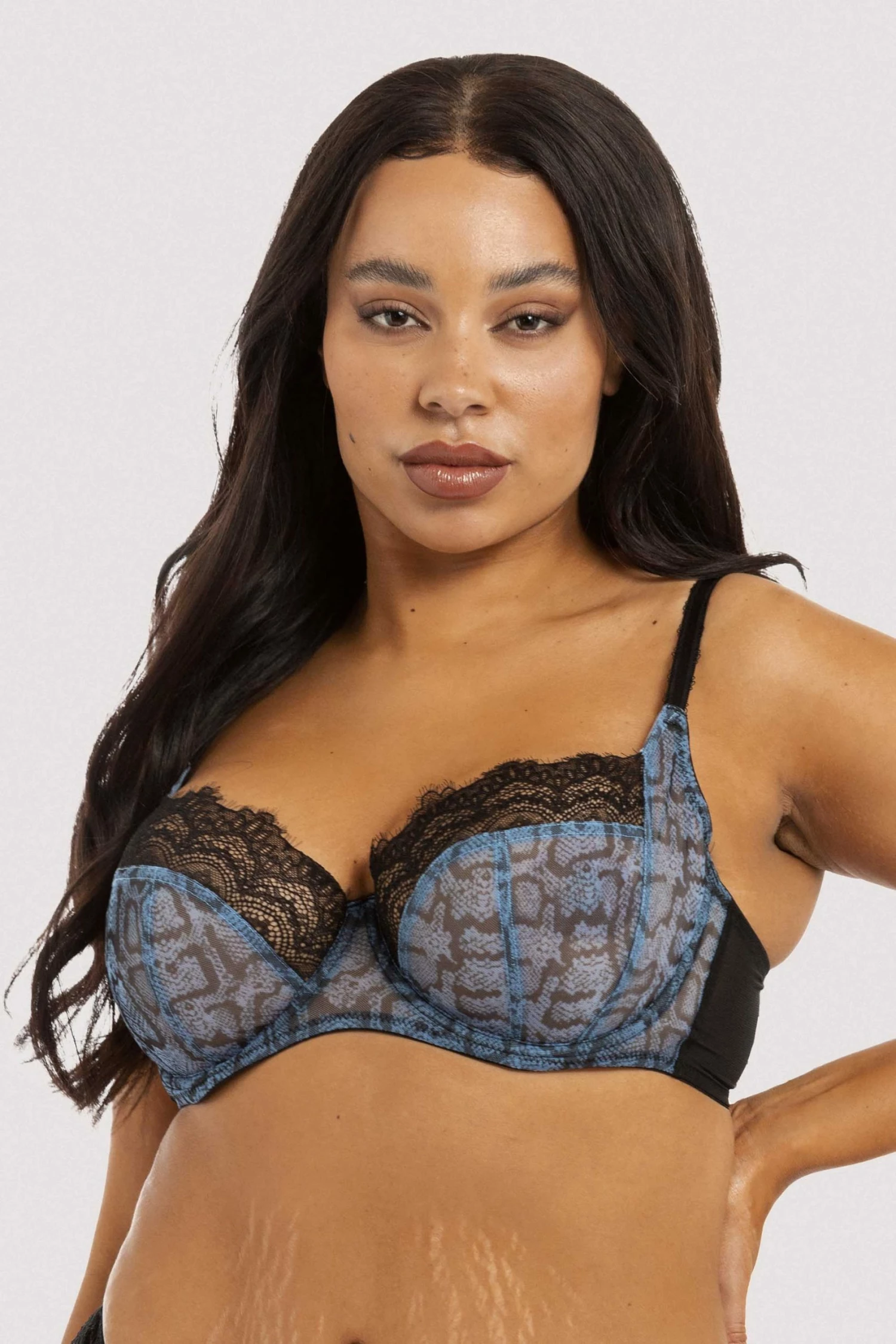 Outlet ๐ Deja Day New In Bras Rosalyn Lilac Snake Lace Balcony Bra ๐ 2 Deja Day New In Bras Rosalyn Lilac Snake Lace Balcony Bra