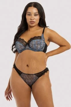 Buy ๐ Deja Day Rosalyn Lilac Snake Brazilian Brief ๐งจ 17 Deja Day Rosalyn Lilac Snake Brazilian Brief