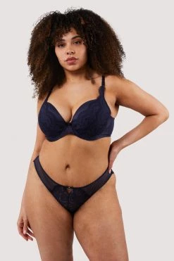 Best reviews of ๐ Deja Day Sophia Navy Plunge & Push Up Bra New In ๐ 20 Deja Day Sophia Navy Plunge & Push Up Bra New In