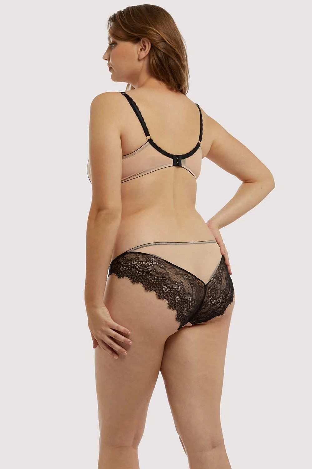 Flash Sale ๐ Deja Day Rosalyn Black And Blush Brazillian Brief Knickers ๐ 13 Deja Day Rosalyn Black And Blush Brazillian Brief Knickers