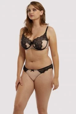 Flash Sale ๐ Deja Day Rosalyn Black And Blush Brazillian Brief Knickers ๐ 32 Deja Day Rosalyn Black And Blush Brazillian Brief Knickers
