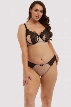 Flash Sale ๐ Deja Day Rosalyn Black And Blush Brazillian Brief Knickers ๐ 33 Deja Day Rosalyn Black And Blush Brazillian Brief Knickers