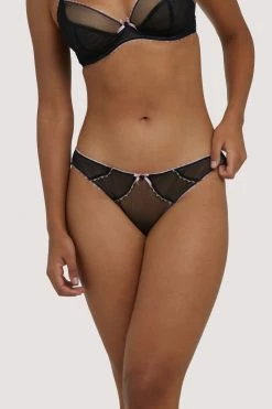 Deja Day Knickers Grace Black & Pink Brief