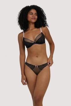 Deja Day Knickers Grace Black & Pink Brief