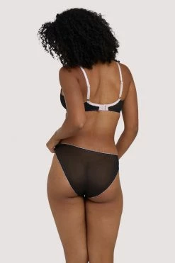 Deja Day Knickers Grace Black & Pink Brief