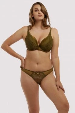 Deja Day Knickers Sophia Olive Brazilian Brief