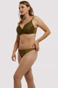 Deja Day Knickers Sophia Olive Brazilian Brief