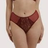 Deja Day Knickers Emma Merlot High Waist Brief