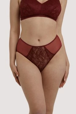 Deja Day Knickers Emma Merlot High Waist Brief