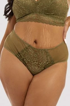 Deja Day Emma Olive Highwaist Brief Knickers