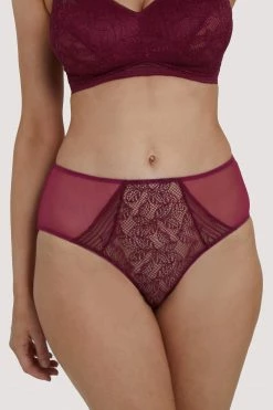 Deja Day Knickers Emma Merlot High Waist Brief
