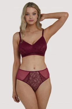 Deja Day Knickers Emma Merlot High Waist Brief