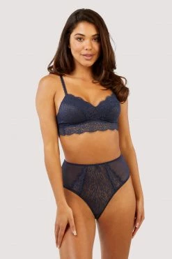 Cheapest ⭐ Deja Day Emma Navy High Waisted Brief New In ✨ 11 Deja Day Emma Navy High Waisted Brief New In