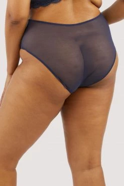 Cheapest ⭐ Deja Day Emma Navy High Waisted Brief New In ✨ 12 Deja Day Emma Navy High Waisted Brief New In