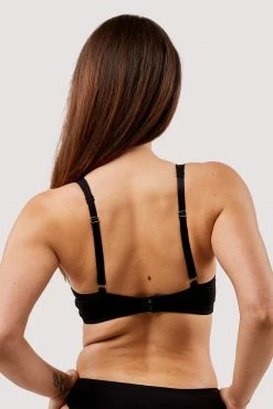 Deja Day Second Skin Black Recycled Triangle Bra