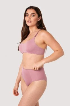 Deja Day Second Skin Rose Recycled Highwaist Brief