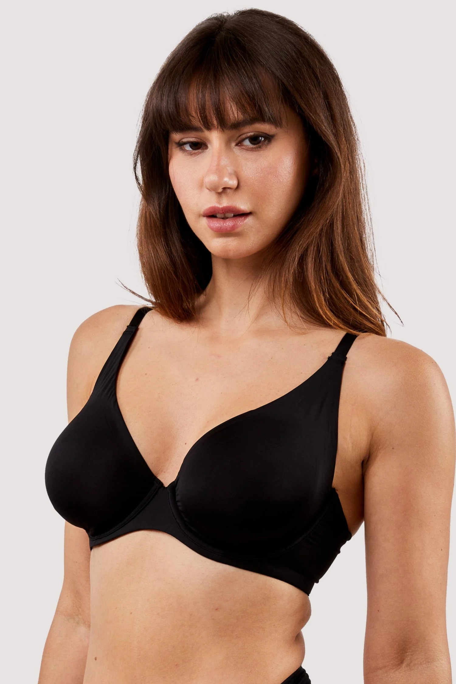New ๐ Deja Day New In Second Skin Black Recycled Plunge Bra ๐ 3 Deja Day New In Second Skin Black Recycled Plunge Bra