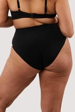 Deja Day New In Second Skin Black Recycled Highwaist Brief