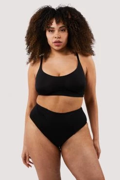 Deja Day New In Second Skin Black Recycled Highwaist Brief