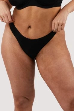 Deja Day New In Second Skin Black Recycled Thong