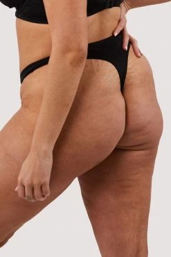 Deja Day New In Second Skin Black Recycled Thong