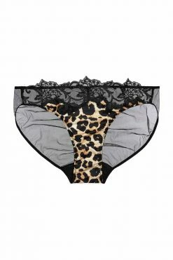 Cheapest 🔔 Dita Von Teese Lingerie Millicent Leopard High Waist Curve Brief Knickers 😍 12 Dita Von Teese Lingerie Millicent Leopard High Waist Curve Brief Knickers