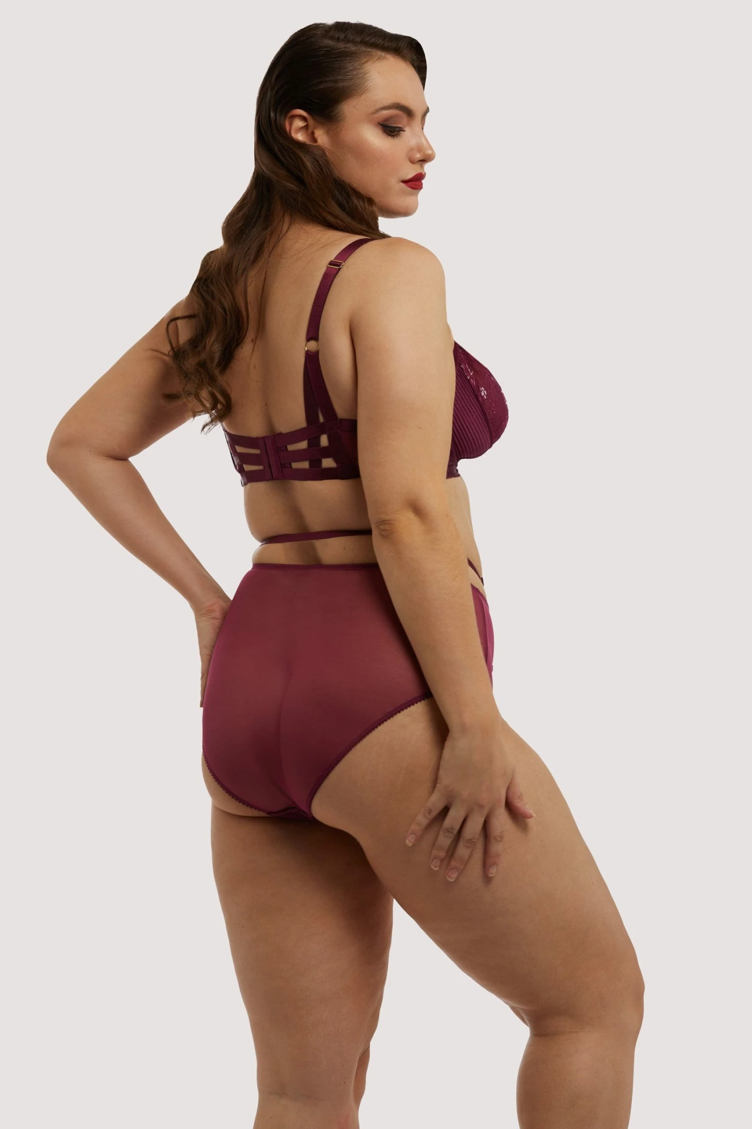 Budget ๐ Dita Von Teese Lingerie Knickers Madame X Dark Cherry High Waist Curve Brief ๐ 3 Dita Von Teese Lingerie Knickers Madame X Dark Cherry High Waist Curve Brief