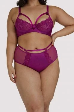 Dita Von Teese Lingerie Madame X Magenta Curve High Waist Brief