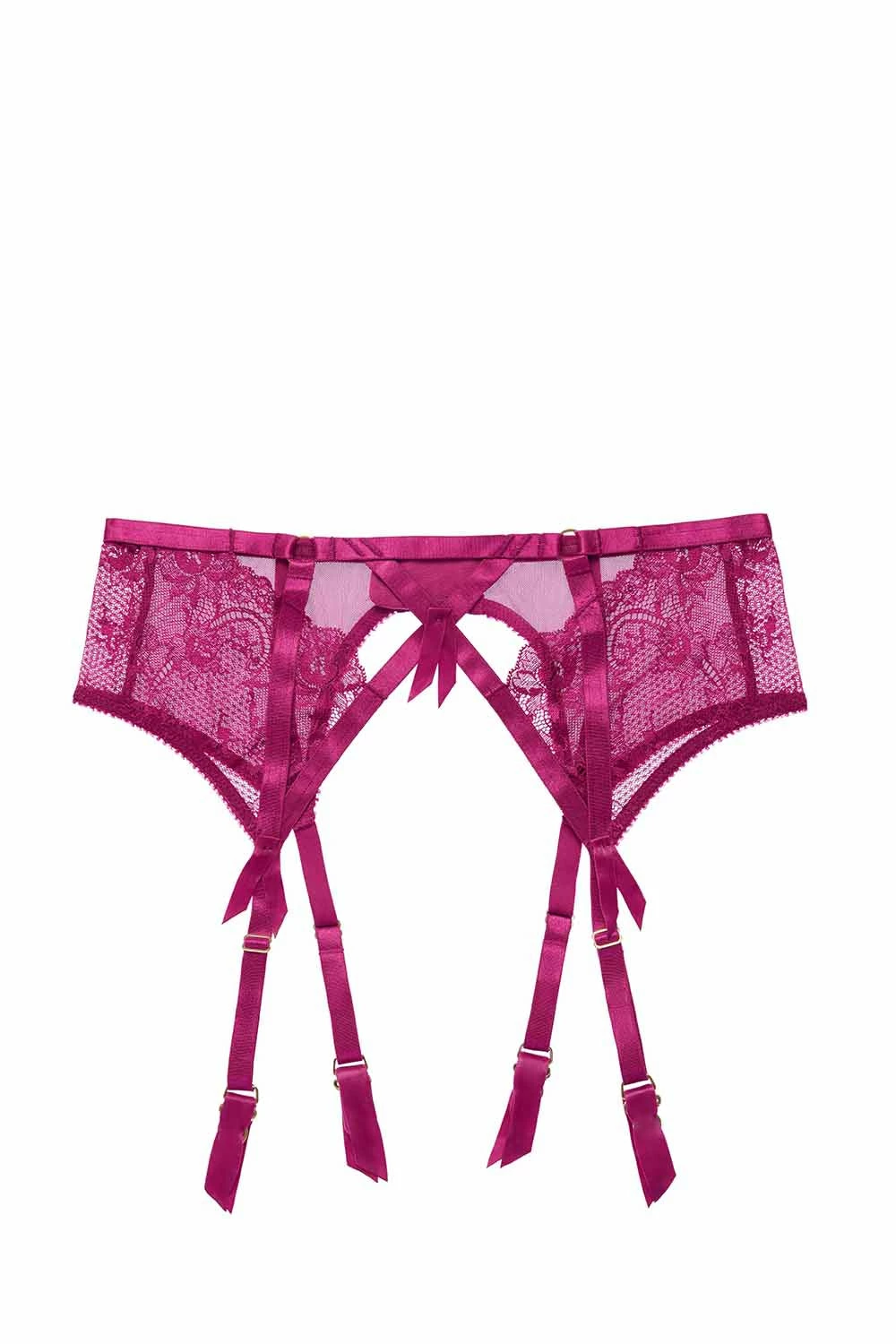 New 😍 Dita Von Teese Lingerie Madame X Magenta Curve Suspender Belt Suspenders 😀 5 Dita Von Teese Lingerie Madame X Magenta Curve Suspender Belt Suspenders