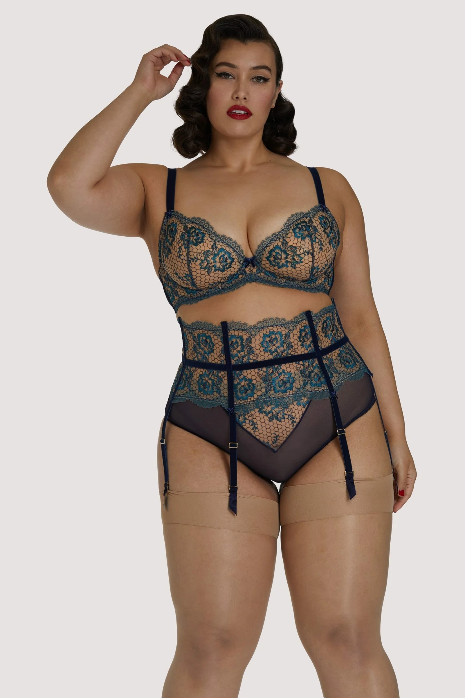 Best Pirce 😉 Dita Von Teese Lingerie Evelina Curve Suspender Belt 🎉 2 Dita Von Teese Lingerie Evelina Curve Suspender Belt