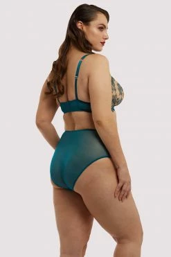 Dita Von Teese Lingerie Severine Shady Spruce Brief Curve