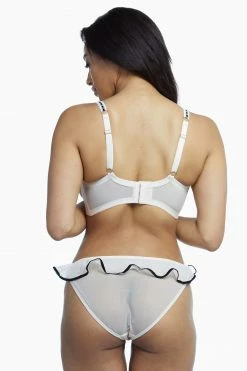 Playful Promises Monica Ribbon Slot Lace Bra Core Peach Bras