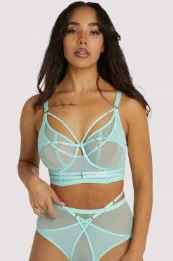 Deals 🎉 Playful Promises New In Eddie Aqua Crossover Wrap Bra 🛒 25 Playful Promises New In Eddie Aqua Crossover Wrap Bra