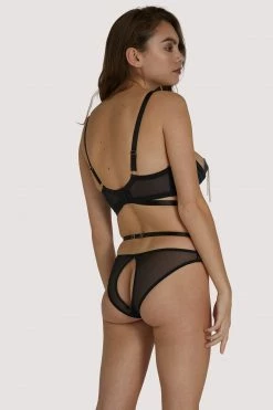 New โ๏ธ Playful Promises Sacha Black Quarter Cup Bra ๐ 23 Playful Promises Sacha Black Quarter Cup Bra