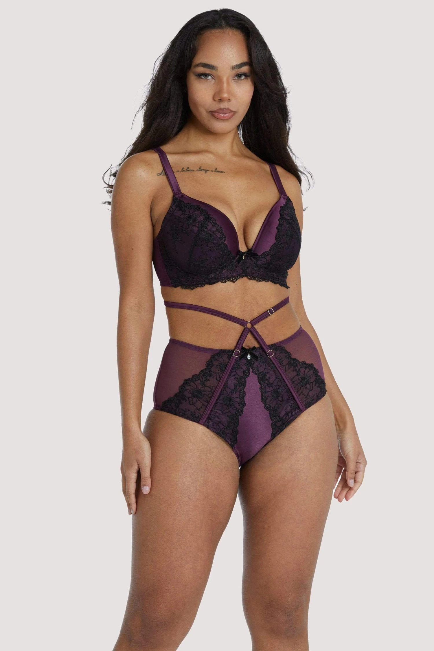 Promo 😍 Playful Promises Bras Muriel Purple Plunge Bra 💯 7 Playful Promises Bras Muriel Purple Plunge Bra