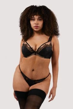 Deals 🥰 Playful Promises New In Wren Black Lace And Illusion Mesh Bra 🤩 24 Playful Promises New In Wren Black Lace And Illusion Mesh Bra
