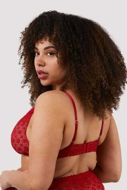 FFFB X PP Maia Red Lace Bralette