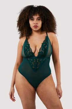 Top 10 🔔 FFFB X PP Gaia Forest Green Lace And Mesh Body 🛒 12 FFFB X PP Gaia Forest Green Lace And Mesh Body
