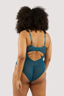 Promo ⭐ FFFB X PP New In Persephone Teal And Black Wired Lace Body ✨ 9 FFFB X PP New In Persephone Teal And Black Wired Lace Body