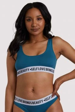 Felicity Hayward X PP X PP Self Love Teal Crop Top New In Bras